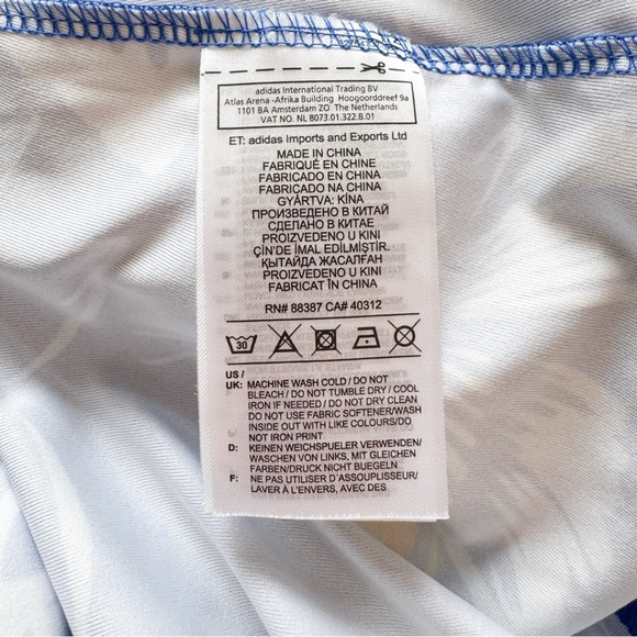 ADIDAS x FARM RIO • Butterfly Print Mini Dress in Blue - Picture 12 of 12